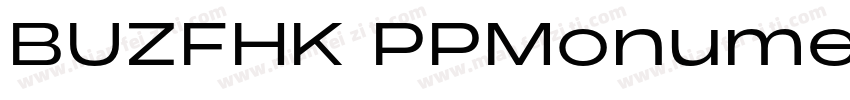 BUZFHK PPMonumentExtended Bold字体转换
